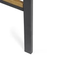 thumbnail image 5 of Darryn Modern Industrial Acacia Wood Barstool , Set of 4, Teak and Black, 5 of 7