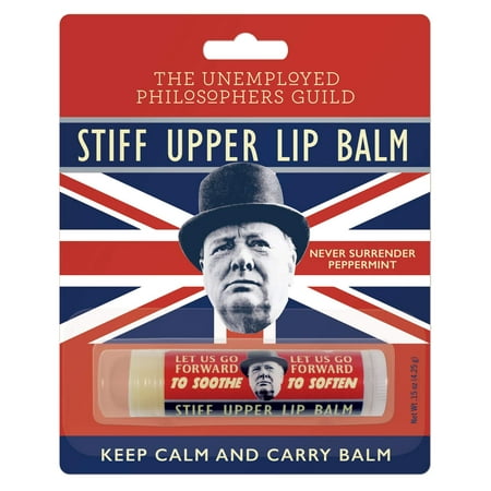 Lip Balm - Stiff Upper - Peppermint Flavor New (Best Product For Upper Lip Lines)