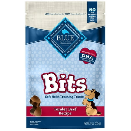 Blue Buffalo Bits Soft-Moist Training Dog Treats, Beef Recipe, 9-oz