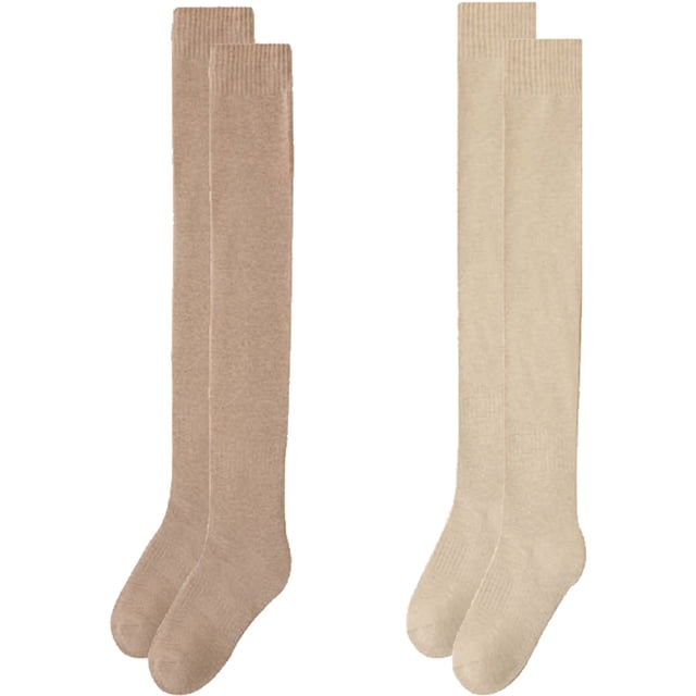 Calcetines hasta el muslo para mujer, extralargos, cálidos, gruesos, altos, largos, calentadores de piernas