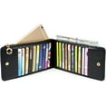 thumbnail image 4 of UTO Genuine Leather Women Wallet RFID Blocking Bifold Multi Card Holder Wallets Organizer with Zipper Pocket(Black), 4 of 7