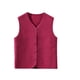 thumbnail image 2 of Ropa interior térmica para mujer, de invierno, de color liso, gruesa, con forro polar añadido, sin mangas, de poliéster., 2 of 3