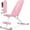 Pink, variant on Weight Bench for Home Gym, ASTM-Certified 660LBS Fast Foldable Workout Bench for Home Gym, 8 Adjustable and 30in Extended Backrest for Bench Press Incline/Flat/Decline Dumbbell Exercise - Snow