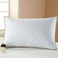 thumbnail image 2 of Pillows for Sleeping, Bed Pillows [Set of 2, 16 x 24 in] Hotel Quality Pillow Comfortable Relief for Back, Stomach, Side Sleepers, White, 2 of 8