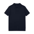 thumbnail image 4 of Mens T Shirts Short Sleeve Ribbed Texture Collar Sweater Mens Clothing,Black,3XL, 4 of 4