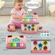 thumbnail image 4 of Juguetes Montessori para niñas de 1 año o más: juguetes para niños pequeños de 1 a 2 años, juguetes 8 en 1 con sonido, luces, música, reloj, teléfono y coche, hogar de aprendizaje inteligente (rosa), 4 of 5