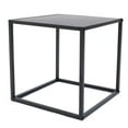 thumbnail image 6 of Loyalheartdy Set of 2 Square Tray End Table Black Steel Side Table Anti-Rust Small Coffee Table for Bedroom, Dining Room, 6 of 9