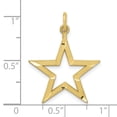 thumbnail image 5 of Auriga Fine Jewelry 10K Yellow Gold Diamond-cut Star Charm for Women, 5 of 5
