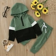 thumbnail image 2 of Sngxgn Baby Girl Clothes Sets, 2pcs Long Sleeve Clothes Outfits Toddler Girl Sets(Green,80), 2 of 5