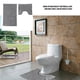 thumbnail image 4 of Advancent Juego de alfombrillas de baño antideslizantes, 2 uds., alfombra para baño, absorbente de agua, alfombra de felpa para inodoro, Juegos de accesorios de baño gris oscuro Advancent HA001740-01, 4 of 6