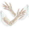 thumbnail image 1 of EeaseMX 10 pares de guantes desechables de 80 cm para brazos largos, impermeables, de polietileno, con protección para brazos., 1 of 8