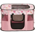 thumbnail image 3 of Pink Rectangular Cat & Rabbit Play Pen - Foldable, Portable & Ideal for Indoor, Outdoor & Camping Use - S (27.55*21.65*17.71in), 3 of 16