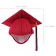 thumbnail image 2 of Graduation Cap Unisex Academic Mortarboard Graduation Hat for High School College Bachelor, 2 of 8