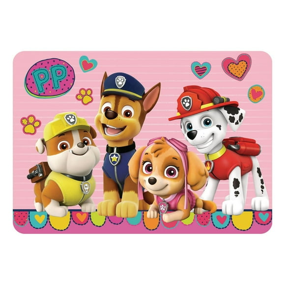 PAW Patrol Girls' "Friendly Paws" Placemat
