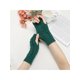 thumbnail image 5 of INSPIRAR CHIC Guantes de punto cortos para mujeres de otoño e invierno, sin dedos, de longitud de muñeca, talla única, verde, 5 of 6