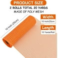 thumbnail image 2 of GoXteam Deco Mesh Ribbon, 10 inch 10 Yards Decorative Mesh Roll for Wreath Supplies Crafts Christmas Tree Garland Easter Valentine Mardi Gras Decoration (Orange, 2 Rolls), 2 of 7