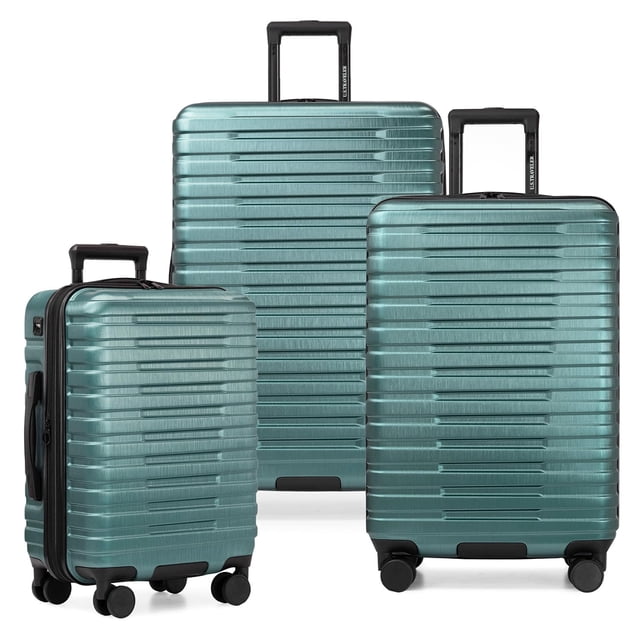Juego de 3 piezas con tapa dura de policarbonato Suitcase U.S. Traveler Boren
