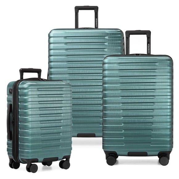 Juego de 3 piezas con tapa dura de policarbonato Suitcase U.S. Traveler Boren