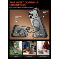 thumbnail image 4 of SUPCASE Magnetic Phone Case for iPhone 18 Pro Max & iPhone 17 Pro Max with Stand, Military-Grade Protection Shell Support MagSafe, Camera Control, Anti-Slip Grip, HeavyDuty Rugged Magnetic Phone Case, 4 of 10