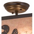 thumbnail image 3 of Meyda Tiffany 166369 Loon 3 Light 20" Wide Semi-Flush Square Ceiling Fixture - Bronze, 3 of 7