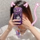 thumbnail image 4 of Funda de teléfono sanrio doll kt Cat hello kitty de alta calidad con espejo de maquillaje para iphone Xr Xs 11 12 13 14 15 Pro Max, 4 of 4