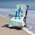 thumbnail image 3 of Yibo Butterfly Quick Dry Absorbent Beach Towel Pool Towel for Women Men Bathroom Shower Pool Daily, 3 of 9