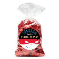 You're Super Boy's Personalized Sticker and Treat Bag Set