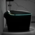 thumbnail image 6 of WinZo Bidet Toilet 10" Rough-in,Smart Toilet With Bidet,Oval Egg Modern Shaped, Auto Open/Flush, Adjusted Heated Seat, Warm Water and Dryer, Night Light, Matte Black, 6 of 8