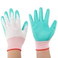 thumbnail image 4 of Guantes de trabajo, 4 unidades de guantes de jardinería totalmente recubiertos, guantes resistentes al desgaste, los mejores de su clase, 4 of 9