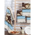 thumbnail image 2 of Beige Blue Brown Star Retro Kitchen Dish Towels for Drying Dishes Set of 4, Texas Star Wooden Vintage Waffle Weave Microfiber Hand Tea Bathroom Towels Quick Dry & Absorbent Towel 15.7x23.6, 2 of 7