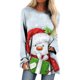 thumbnail image 2 of Pntutb Mujeres Mangas Largas Camisas Casuales Impresión de Navidad Cuello Redondo Pullover Túnica tops Pntutb Pntutb-541, 2 of 5