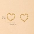 thumbnail image 4 of 14K Gold Plated Heart Hoop Huggie Earrings Minimalist Simple Classic For Women Ladies Girls Valentine's Day Birthday Gift 1Pair, 4 of 4
