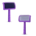 thumbnail image 4 of NextGrade Long Pin Pet Slicker Brush for Dogs & Cats | Hair Remover Grooming Brush for Poodles & Goldendoodles, 4 of 6