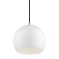thumbnail image 6 of 41181-69 Livex Lighting Piedmont - 1 Light Globe Pendant In Industrial Style-15 Inches Tall and 10 Inches Wide-Shiny White/Polished Brass Finish, 6 of 10