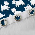 thumbnail image 4 of Homewish Cartoon Dog Blackout Curtains,Cute Pet Themed Curtains Pack of 2 (42x84 Each),Navy Blue, 4 of 6