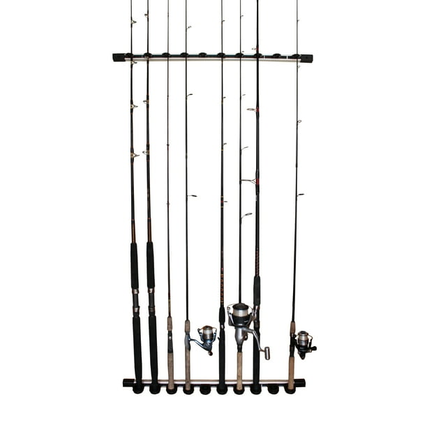 Rush Creek Creations 3 in 1 Aluminum 10 Fishing Rod Wall ...
