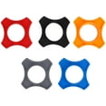 thumbnail image 4 of 5 soportes de silicona para micrófono, anillo antideslizante circular para micrófono, repuesto para KTV (naranja, azul, negro, gris y rojo, uno de cada color)., 4 of 8