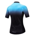 thumbnail image 4 of Camiseta de ciclismo para mujer, camiseta de ciclismo de montaña, ropa de montar, blusa de ciclista femenina de verano, ropa de ciclismo de carreras para mujer, azul y rojo, 4 of 5