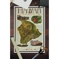 thumbnail image 2 of Hawaii Volcanoes National Park, Map of Hawaii (12x18 Wall Art Poster, Room Decor), 2 of 3