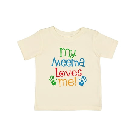 

Inktastic My Meema Loves Me Gift Baby Boy or Baby Girl T-Shirt