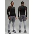Milin Naco Men's Dry Fit Compression Shirts Long Sleeve Workout Running