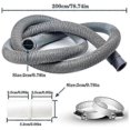 thumbnail image 5 of Drain hose extension for washing machines,2 m drain hose universal washing machine hose,drain hose dishwasher extension, 5 of 5