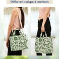 thumbnail image 4 of FORMRS Womens Corduroy Tote Bag Crossbody Shoulder Handbag with Pocket, Green Floral, 4 of 7
