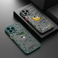 thumbnail image 2 of Astronaut Acrylic Clear Case For iPhone 16 15 Pro Max Plus 14 Pro 13 12 11 Pro Max X XS XR 7 8 Shockproof Matte Cartoon Cover Blue For iPhone 11, 2 of 6