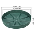 thumbnail image 2 of Uxcell 6 Inch Plant Saucers Tray, Durable Plastic Round Flower Pot Drip Tray, White 2Pcs, Green 7.5 Inch, 2 of 5