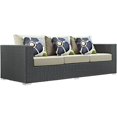 thumbnail image 4 of Sojourn 9 Piece Outdoor Patio Sunbrella® Sectional Set, 4 of 12