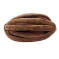 thumbnail image 4 of Hilo grueso y grueso para tejer a mano, suave, para crochet, hilo voluminoso, hilo tubular jumbo café, 4 of 9