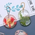 thumbnail image 5 of 6 Pack Shiny Shape Tag Resin Mold Handmade Keychain Silicone Mold For Resin Mold Round Tag Pendant Keychain Mold Tag Mold, 5 of 5