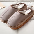 thumbnail image 7 of Women's Winter Fuzzy Lined House Slippers Home Bedroom Shoes Furry Cozy Clog Slipper Thick Warm Anti-Skid Slippers, 7 of 7