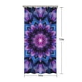 thumbnail image 5 of Purple Blue Tie Dye Pattern Shower Curtain 36"x72" ,Bathroom Decorative Shower Curtains Set with 12 Hooks,Modern Waterproof Washable Shower Curtain, 5 of 6